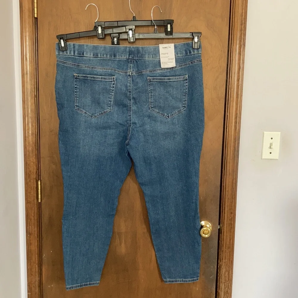 Sonoma jegging pull on with stretch faux patch print casual - Picture 12 of 17